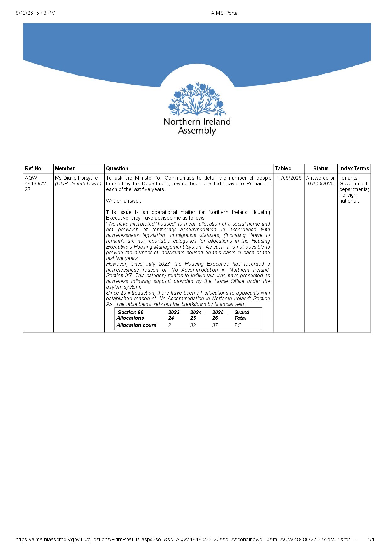 Leave to Remain and Social Housing Applications
